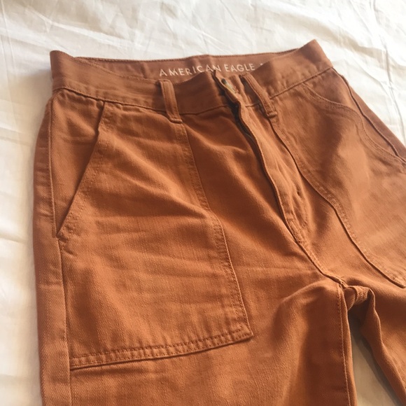 American Eagle Wide Leg Crop Rust 0 - Picture 2 of 13